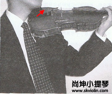 小提琴夹琴步骤二